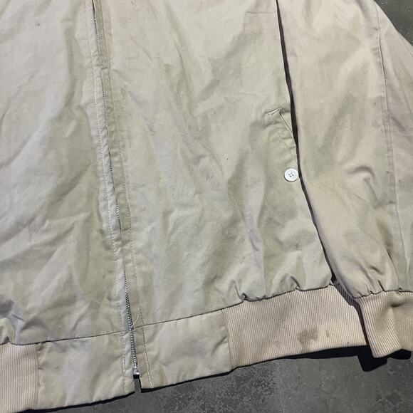 Vintage 70s Sears Tan Boxy Plaid Lined Jacket - Picture 2 of 5
